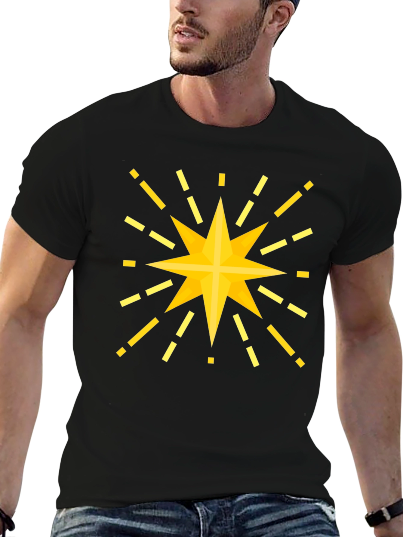 Radiant Star Graphic Tee - Mens Black T-Shirt
