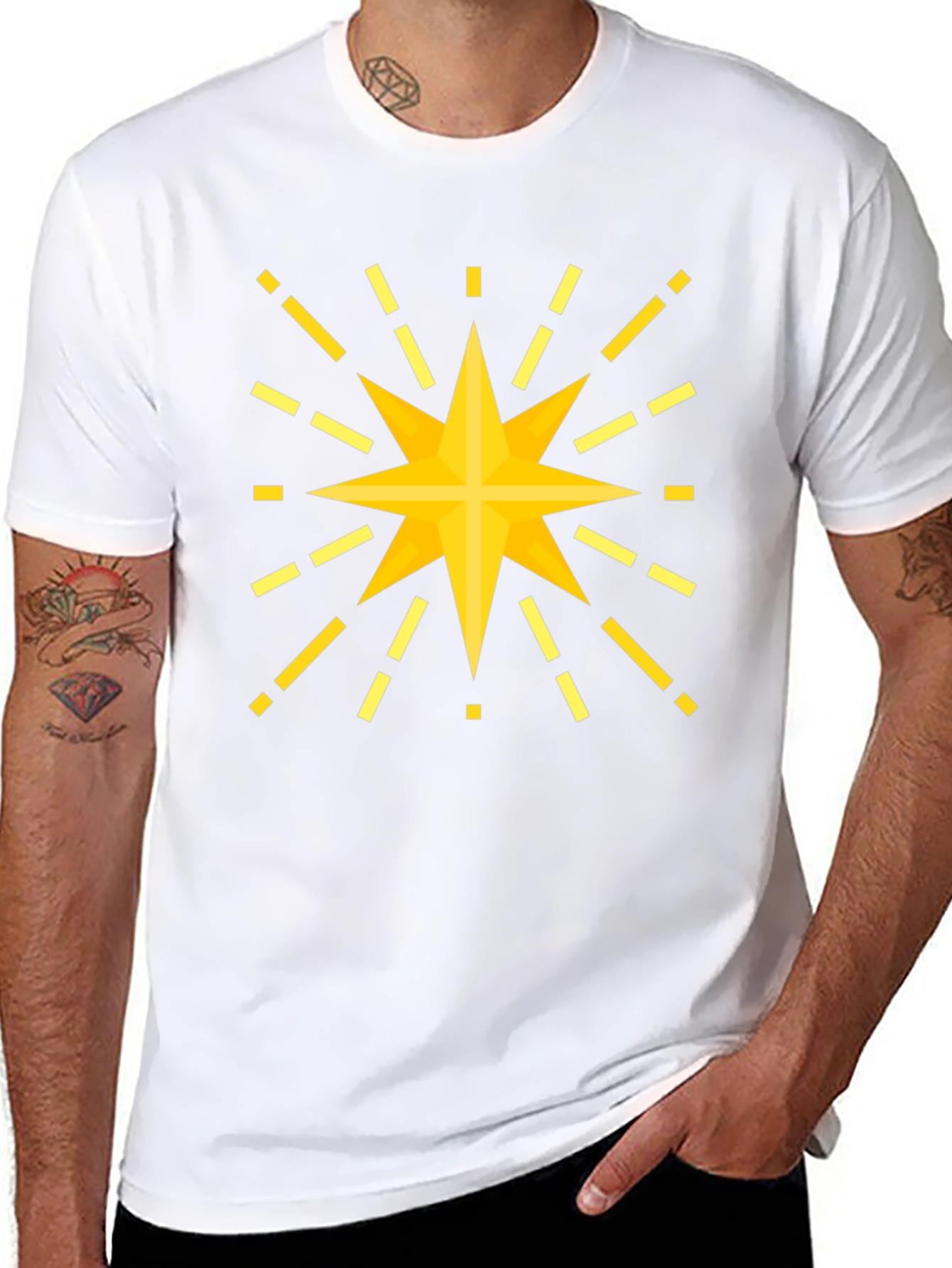Radiant Star Graphic Tee - Mens Black T-Shirt