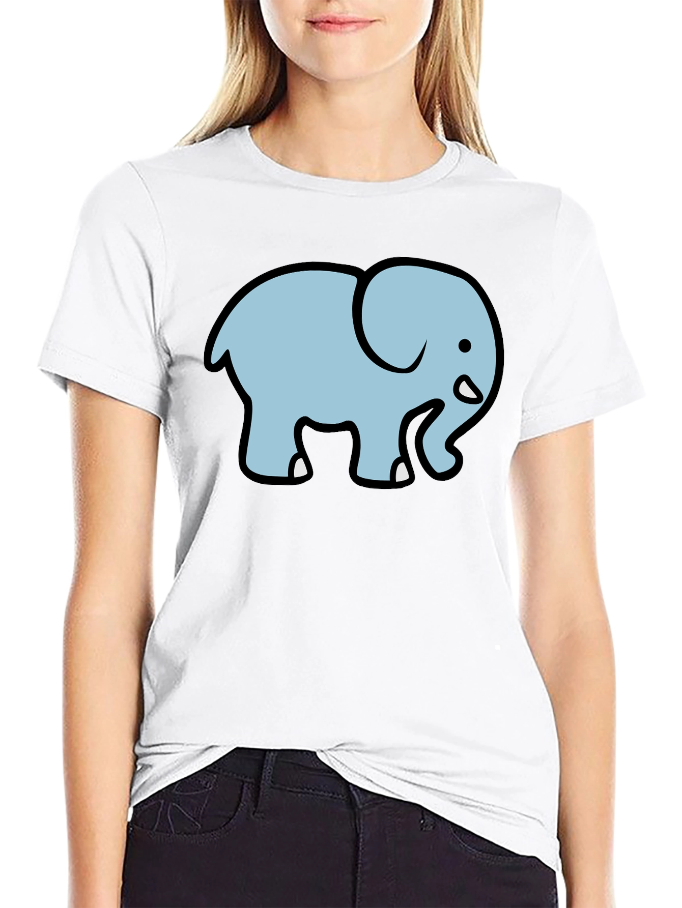 Elephant Graphic T-Shirt - Soft Cotton Blend