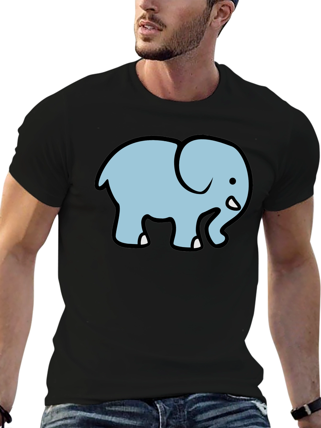 Elephant Graphic T-Shirt - Soft Cotton Blend