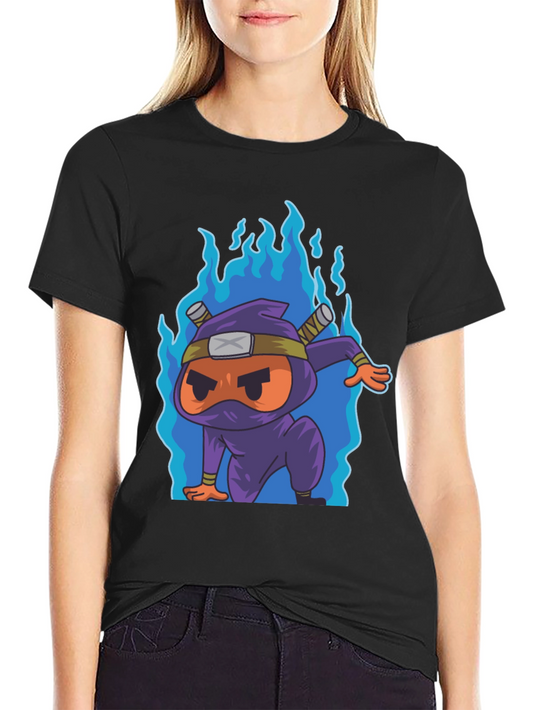 Ninja Cartoon Graphic T-Shirt