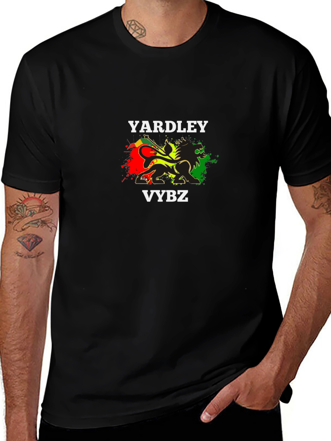 Yardley Vybz Black Graphic Tee