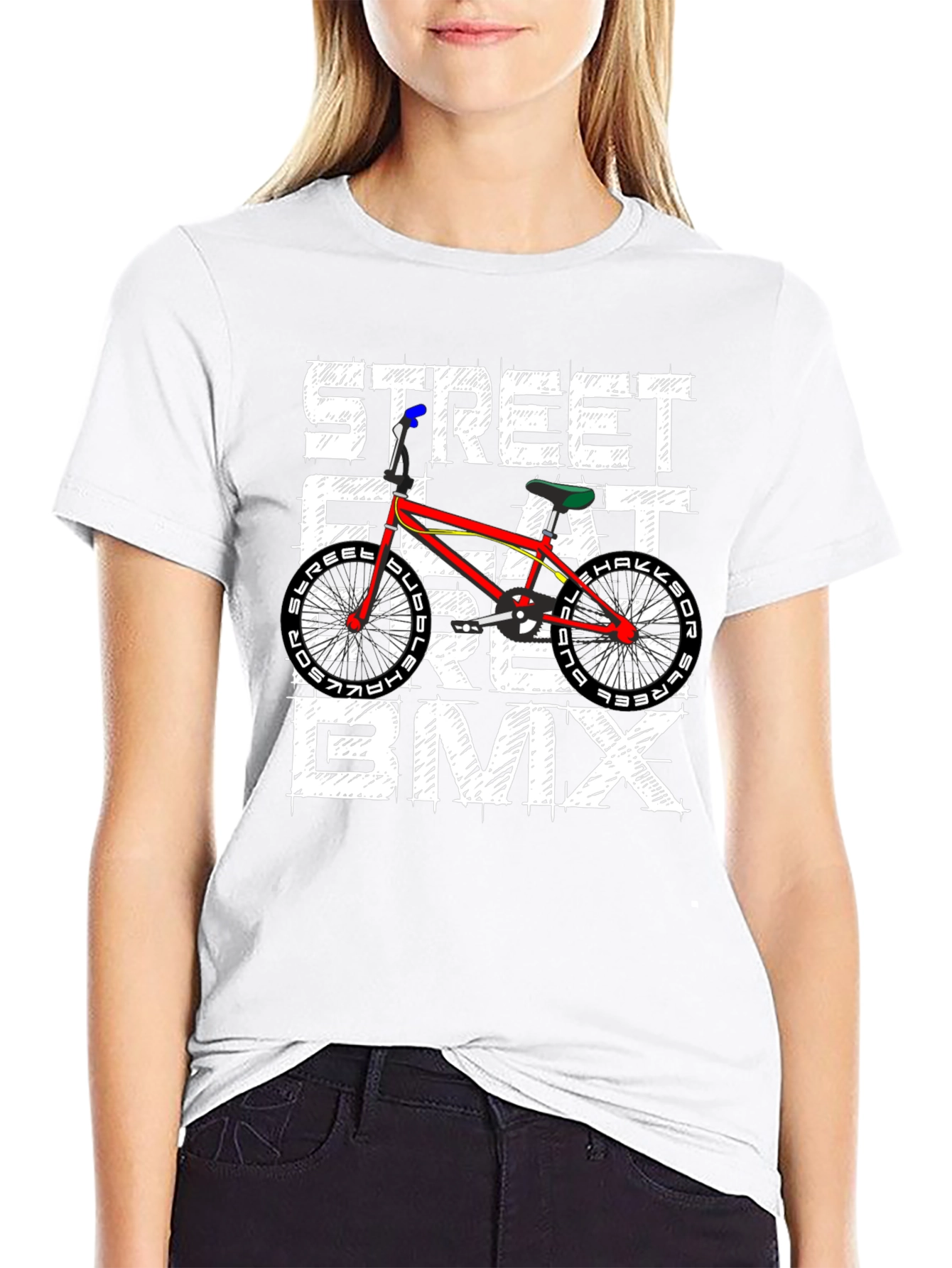 Street Flat Ride BMX Graphic Tee