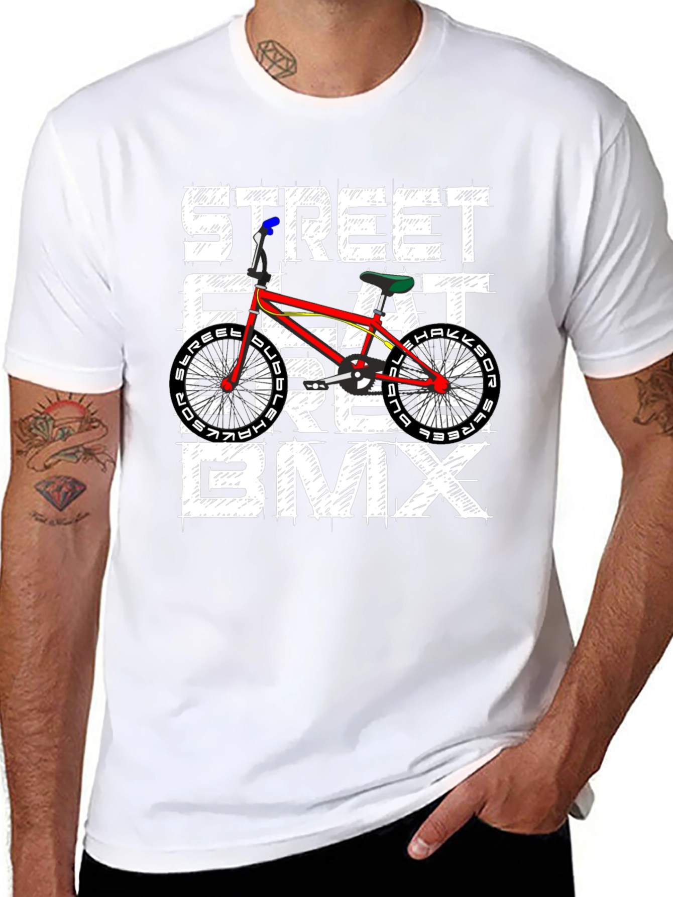 Street Flat Ride BMX Graphic Tee