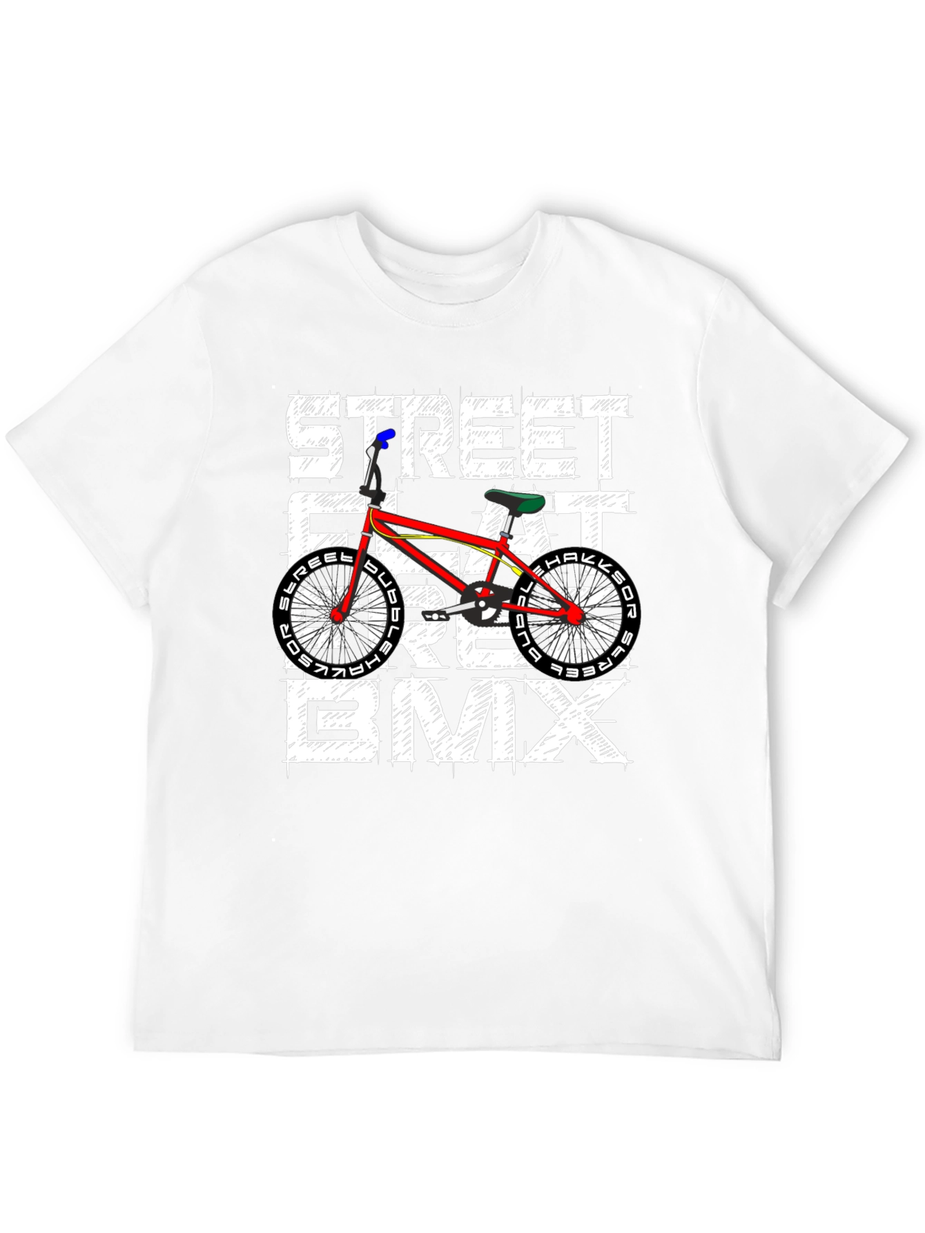 Street Flat Ride BMX Graphic Tee