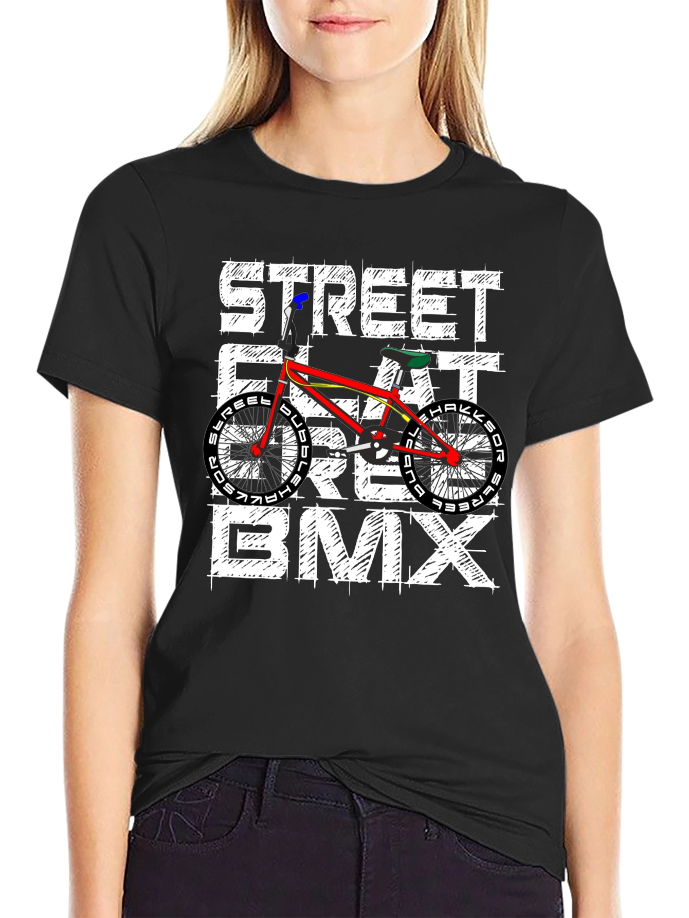 Street Flat Ride BMX Graphic Tee