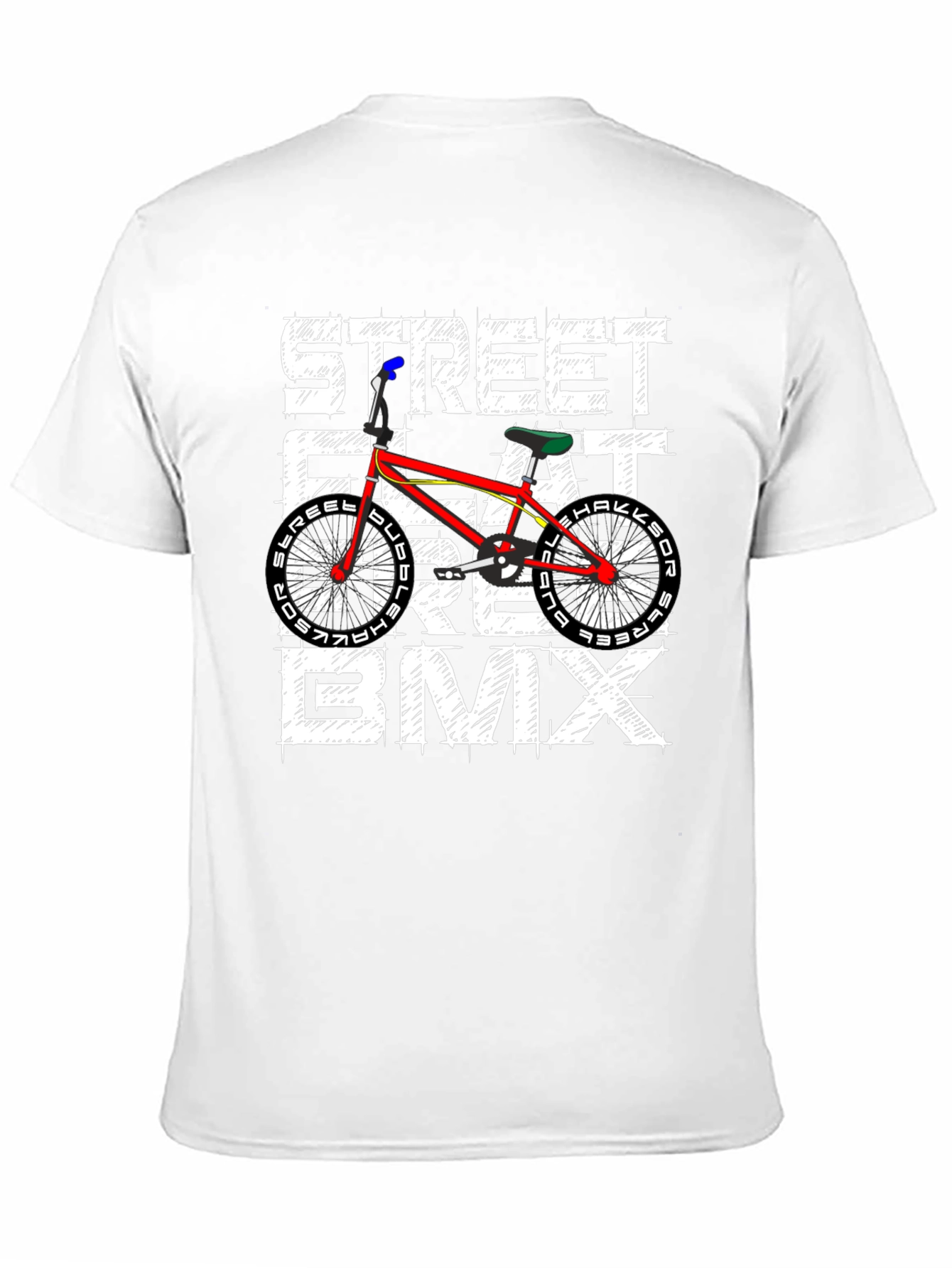 Street Flat Ride BMX Graphic Tee