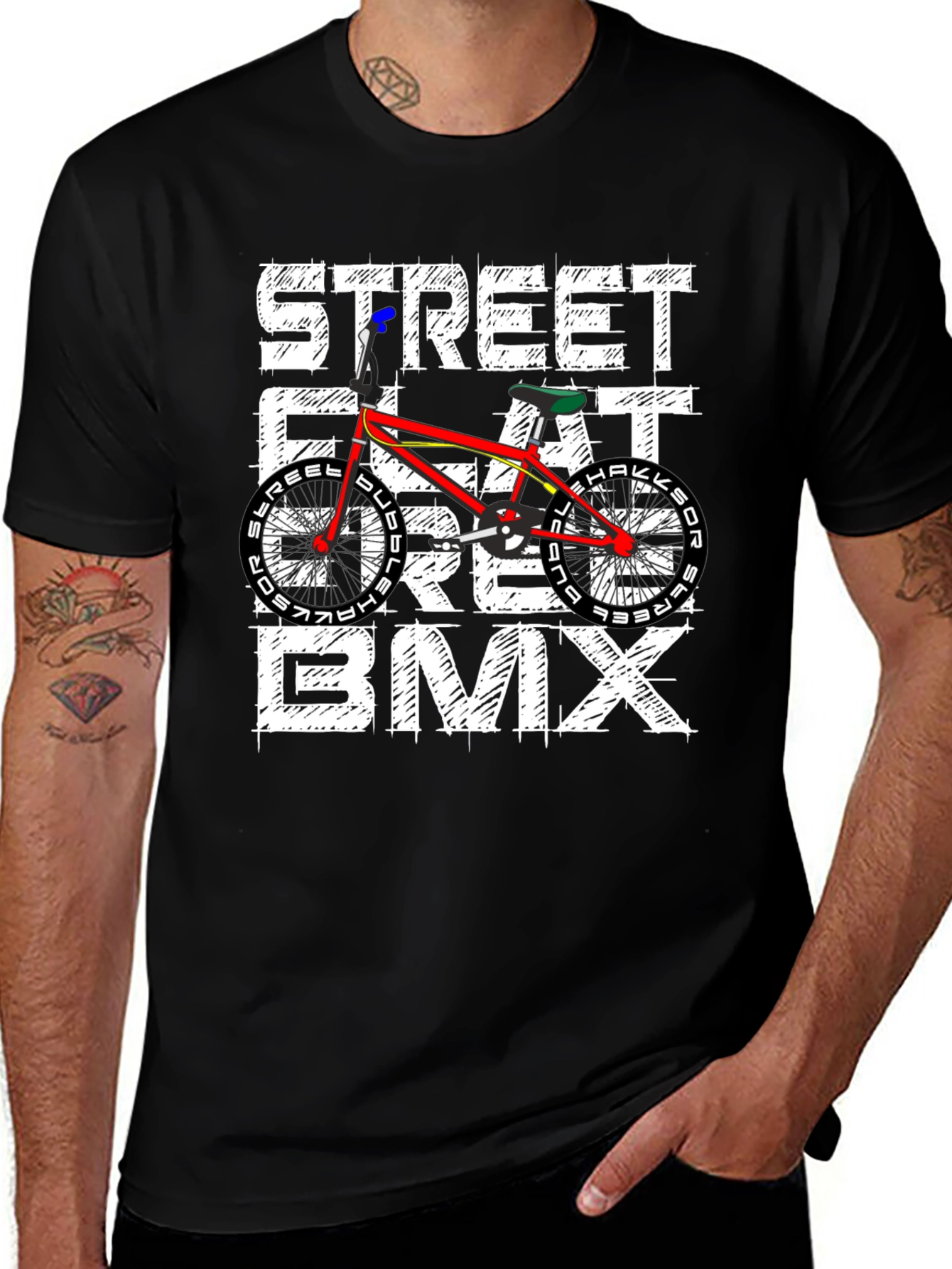 Street Flat Ride BMX Graphic Tee