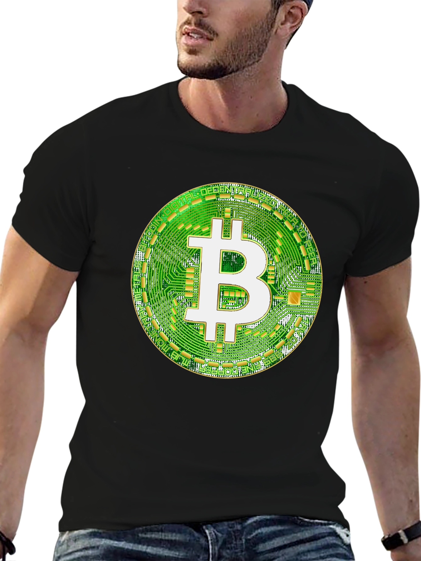 Bitcoin Crypto T-Shirt - Black Tee