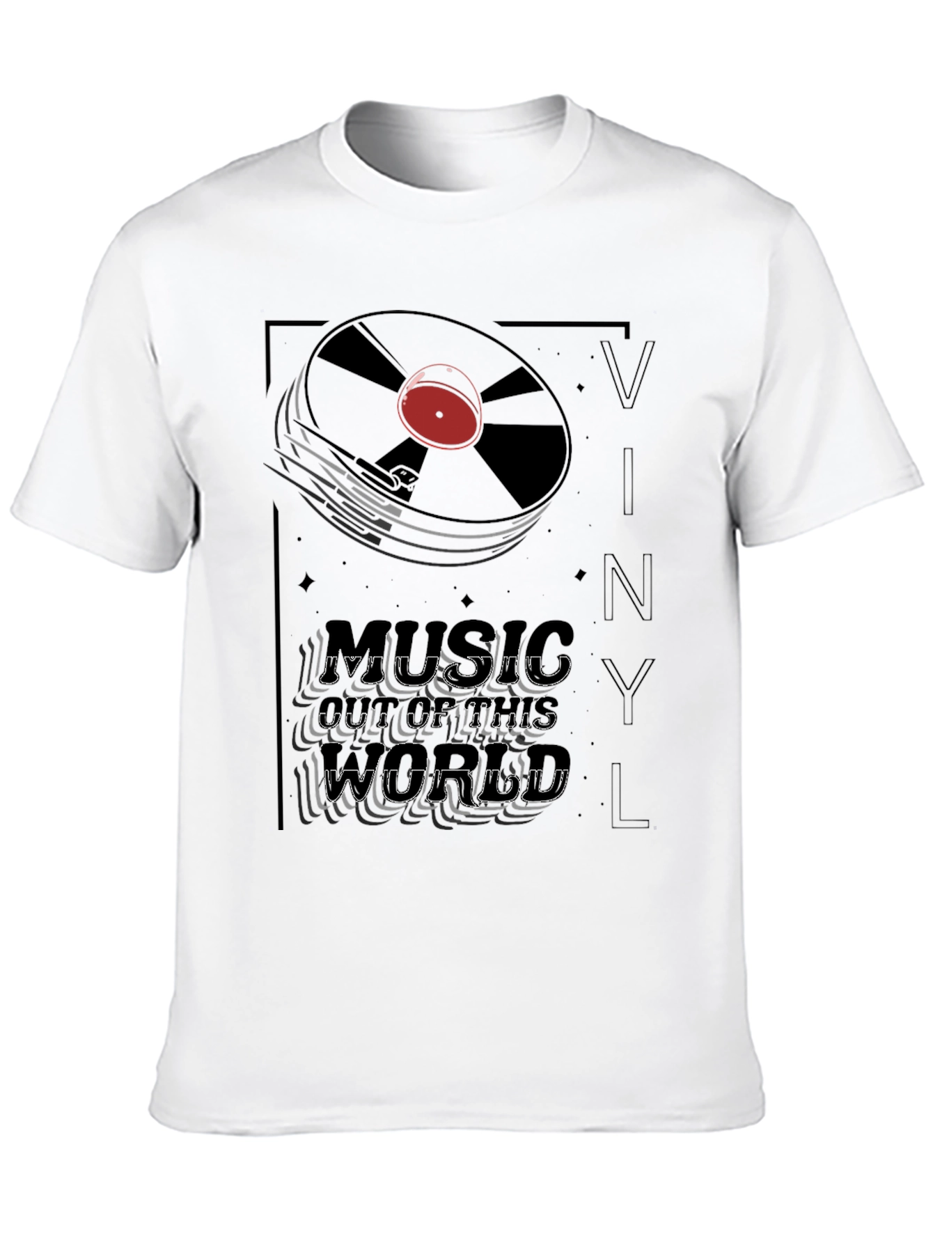Vinyl Music T-Shirt - Black