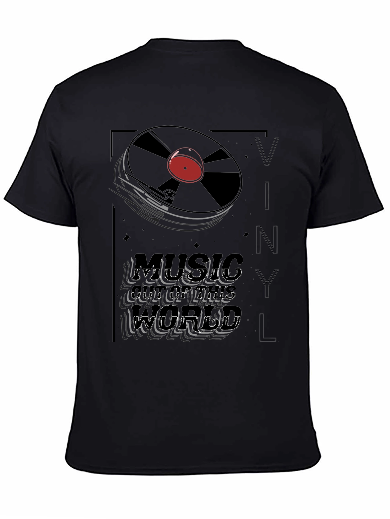 Vinyl Music T-Shirt - Black