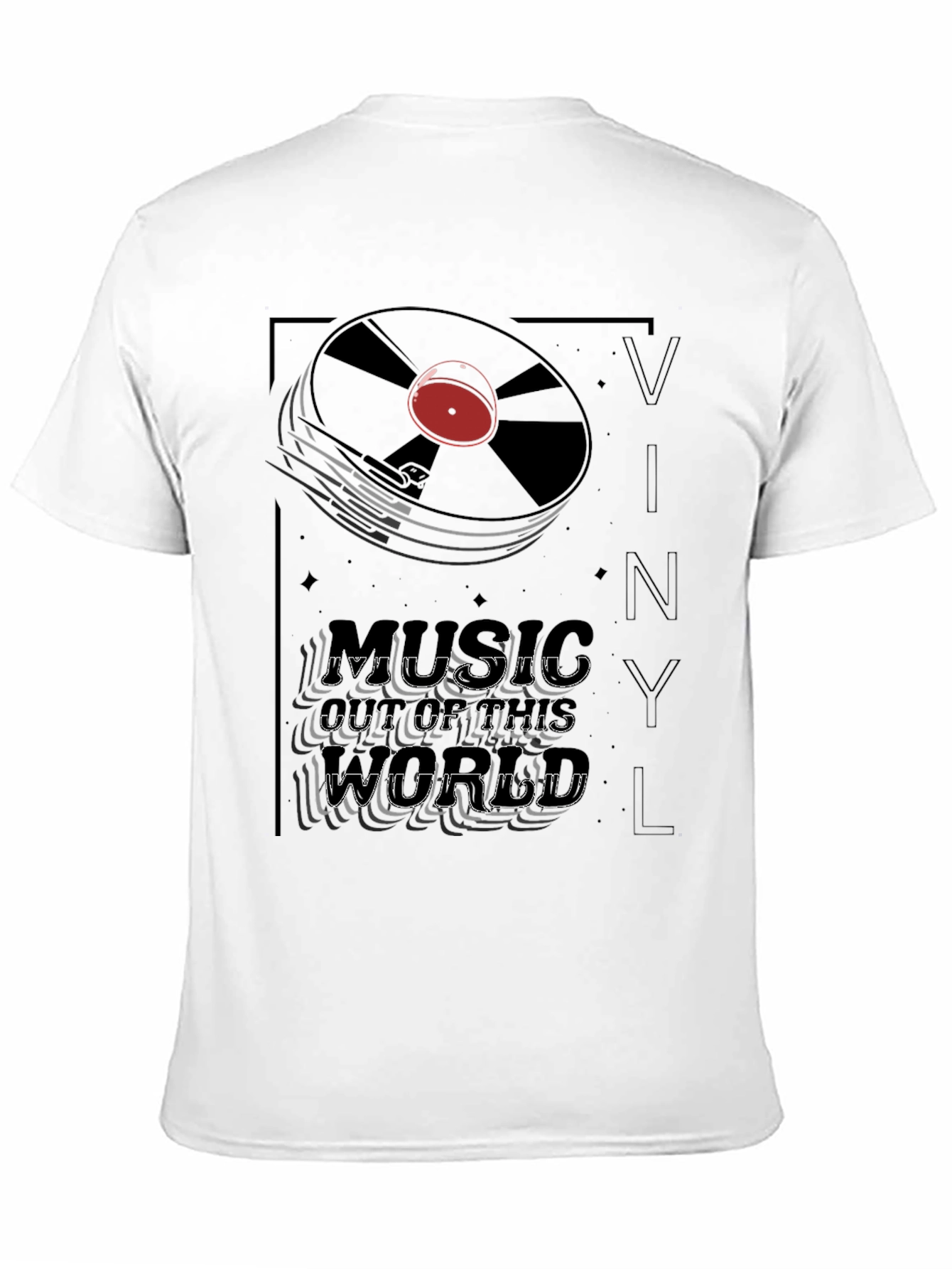 Vinyl Music T-Shirt - Black