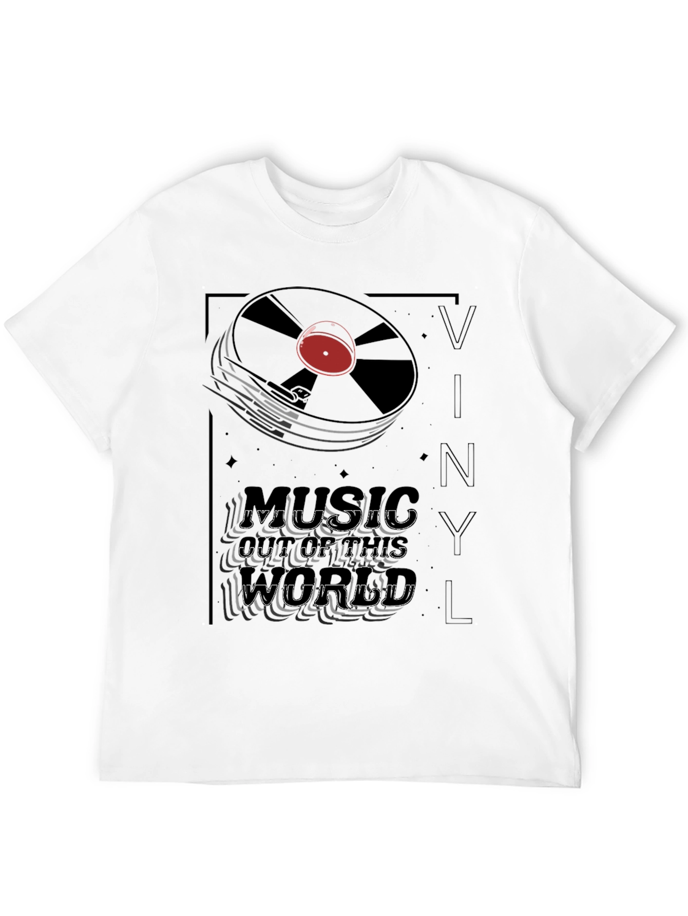 Vinyl Music T-Shirt - Black