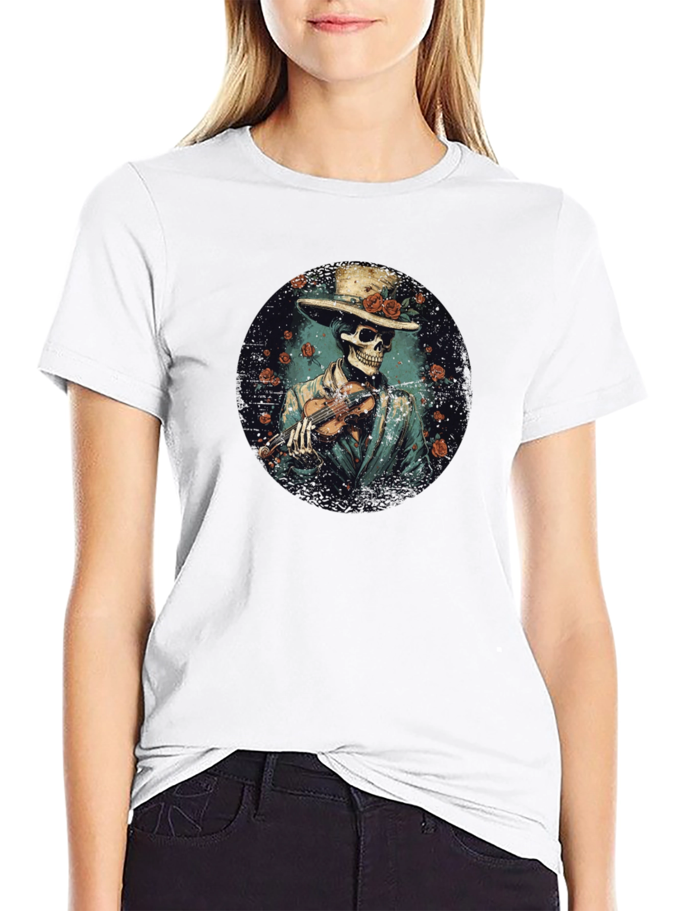 Skeleton Musician T-Shirt
