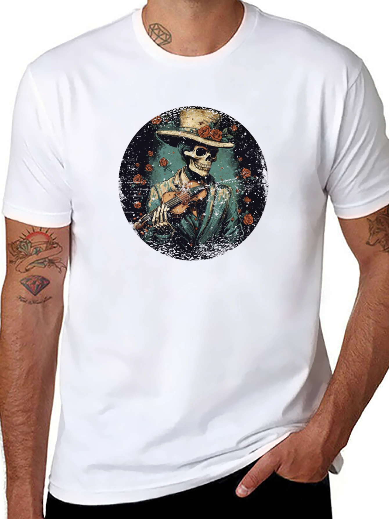 Skeleton Musician T-Shirt