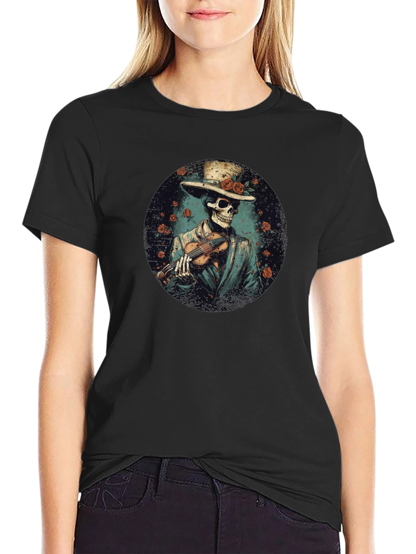 Skeleton Musician T-Shirt