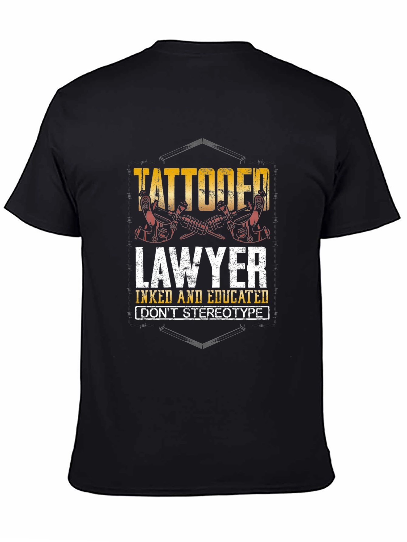 Tattooed Lawyer Graphic Tee - Inked & Educated T-Shirt