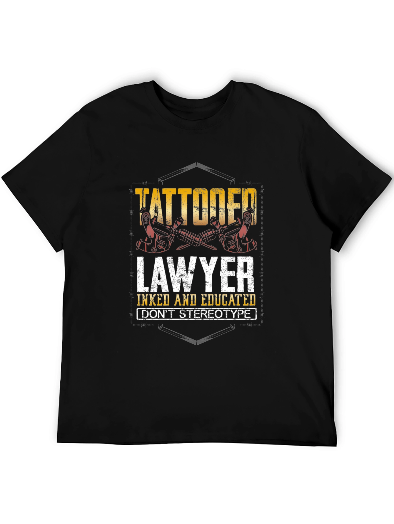 Tattooed Lawyer Graphic Tee - Inked & Educated T-Shirt