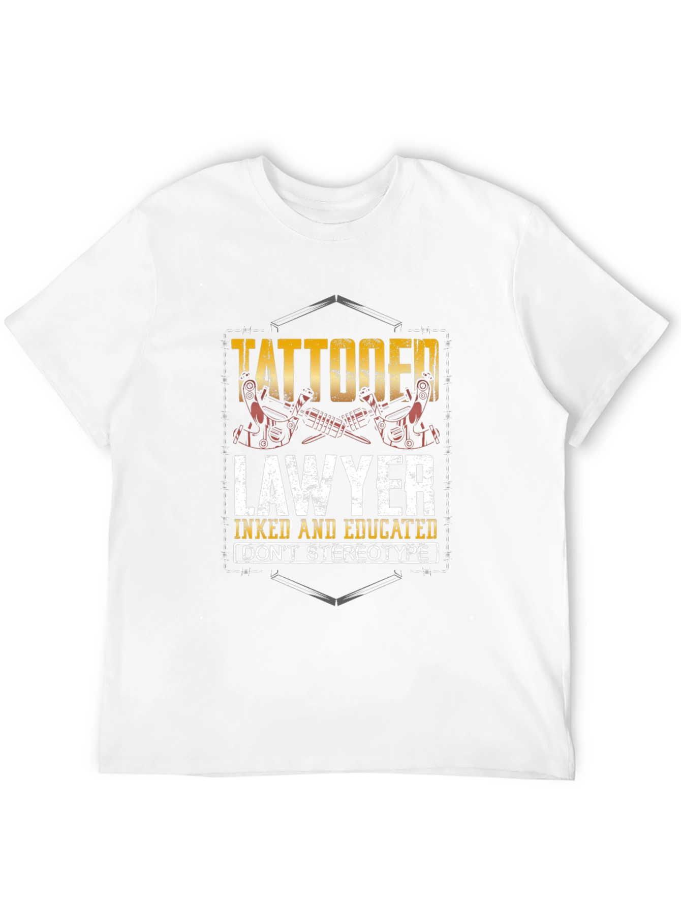 Tattooed Lawyer Graphic Tee - Inked & Educated T-Shirt