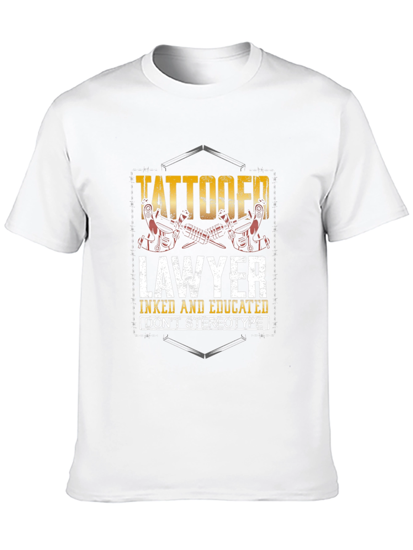 Tattooed Lawyer Graphic Tee - Inked & Educated T-Shirt