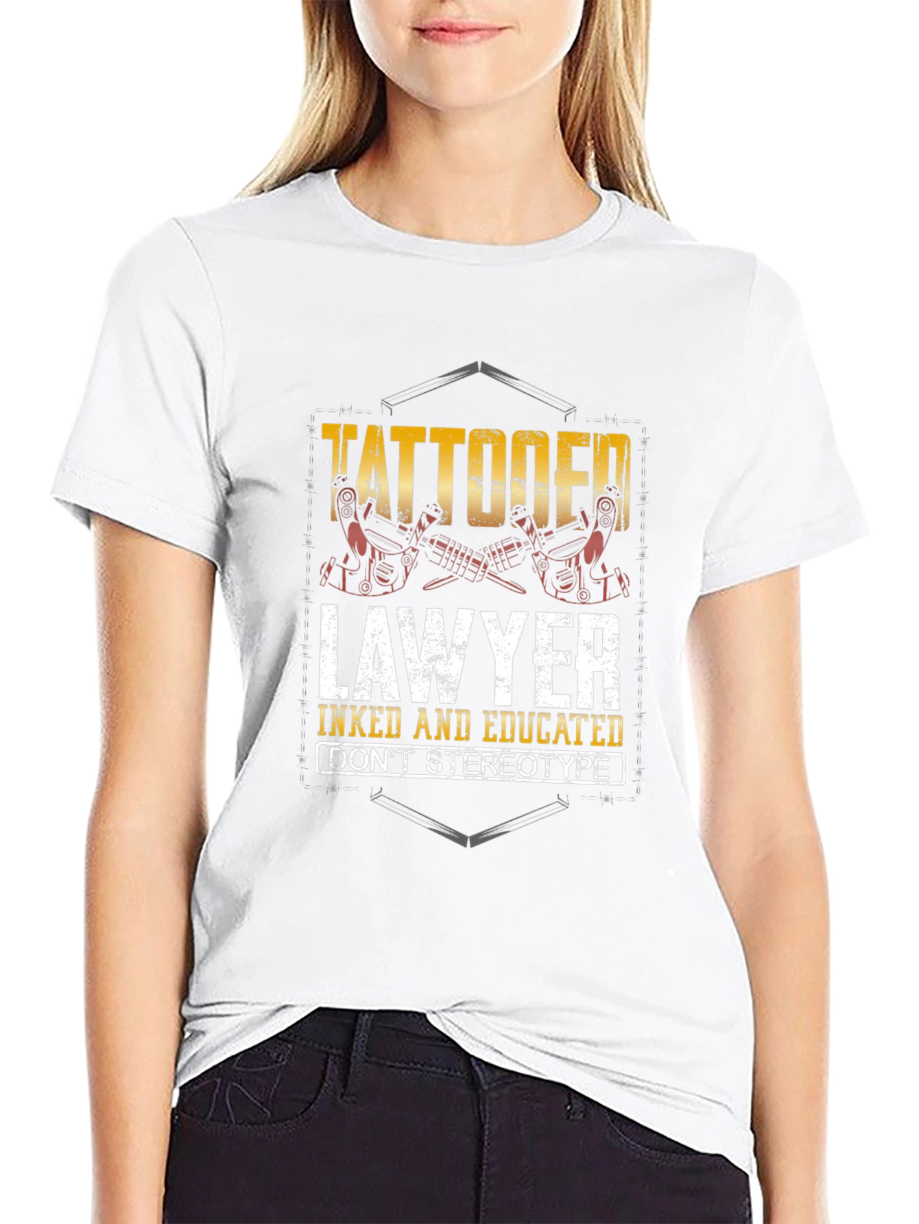 Tattooed Lawyer Graphic Tee - Inked & Educated T-Shirt