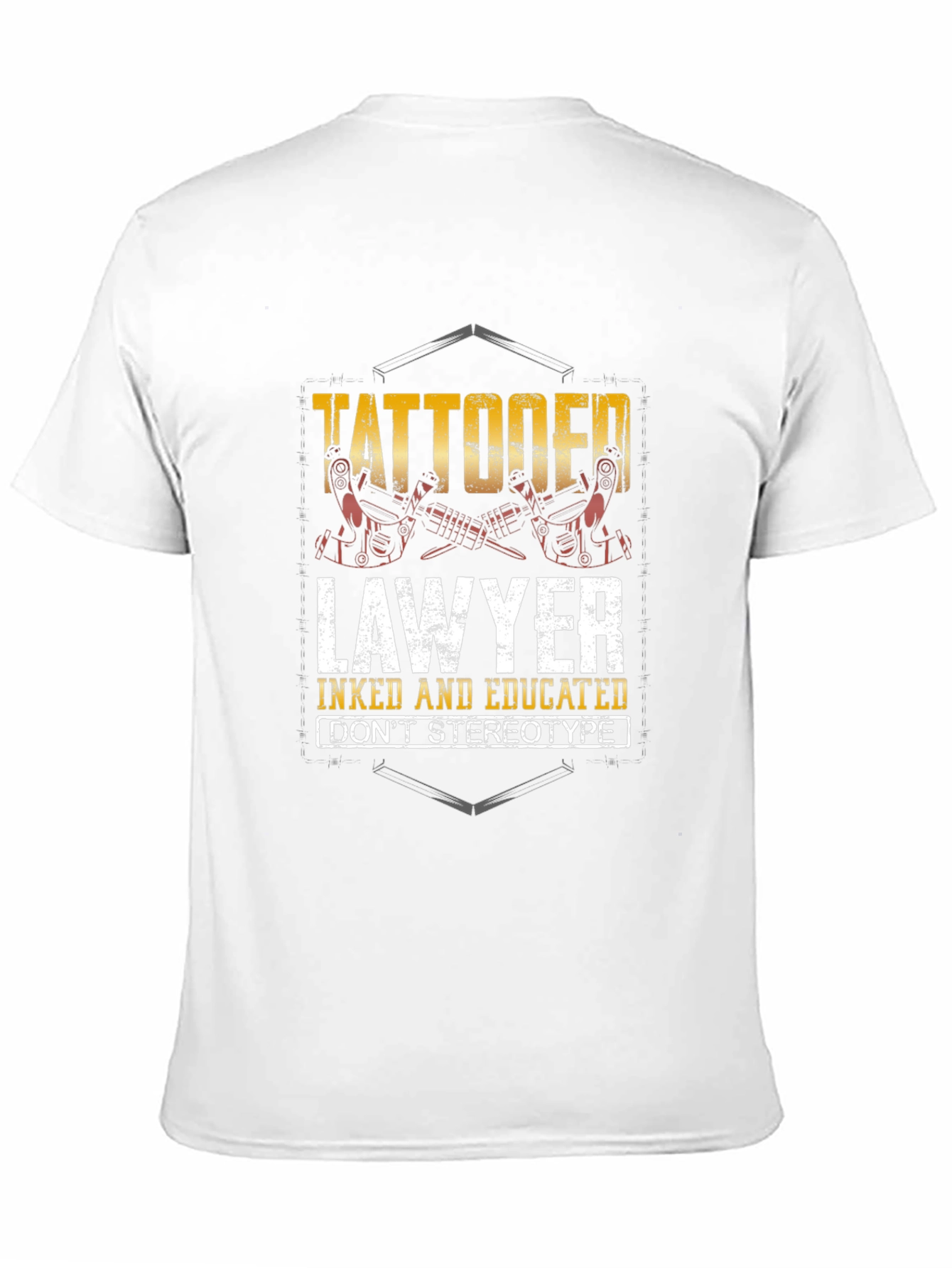 Tattooed Lawyer Graphic Tee - Inked & Educated T-Shirt