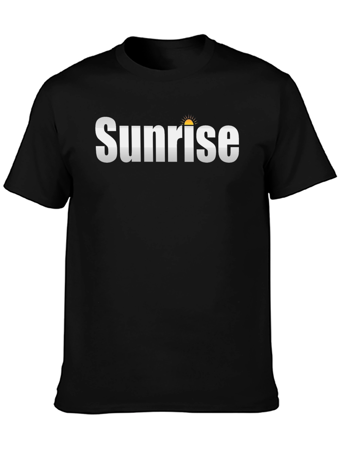 Sunrise Graphic Black T-Shirt