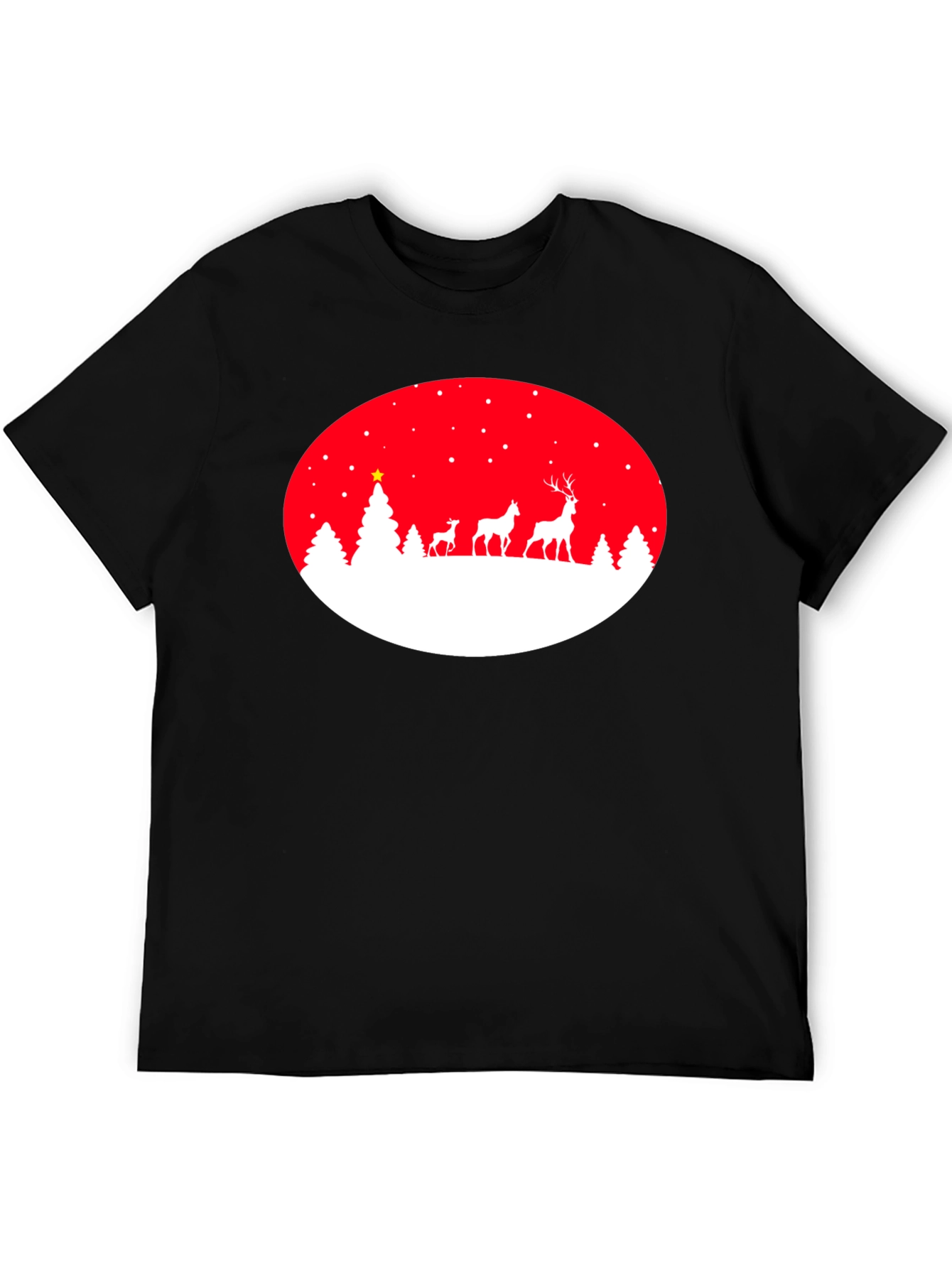 Festive Deer Christmas T-Shirt