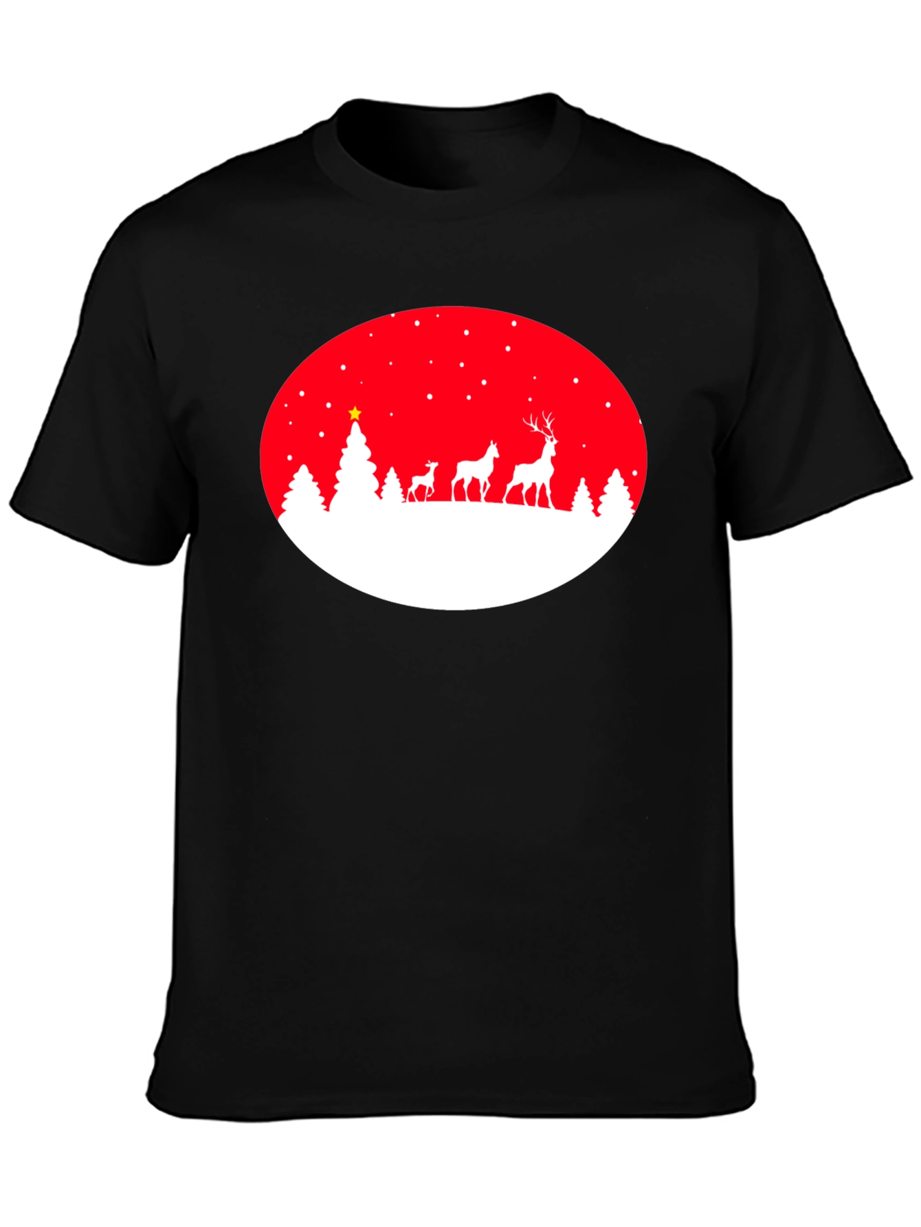 Festive Deer Christmas T-Shirt