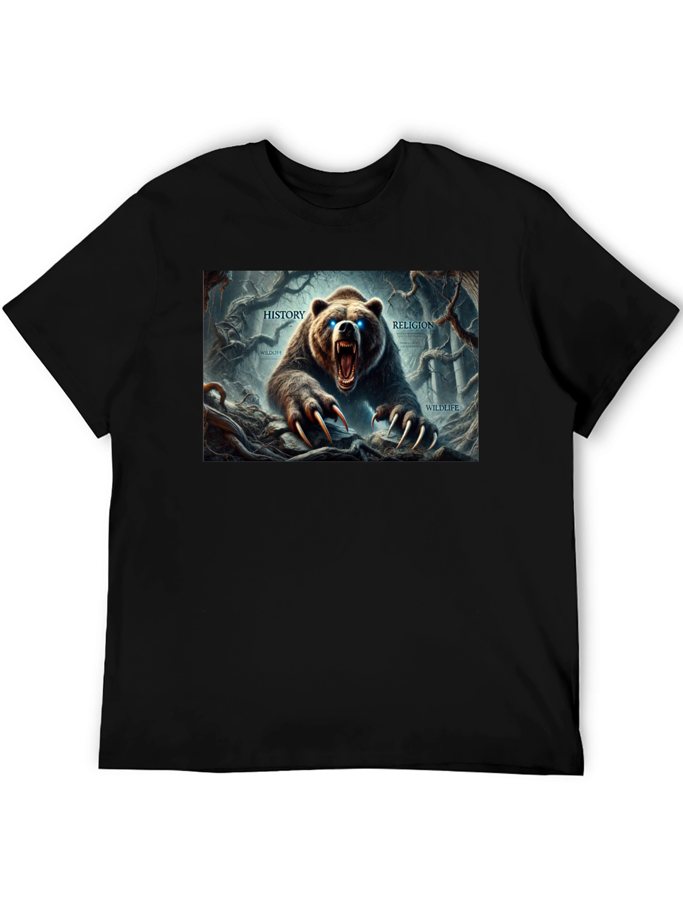 Bear Graphic T-Shirt - History Religion Wildlife
