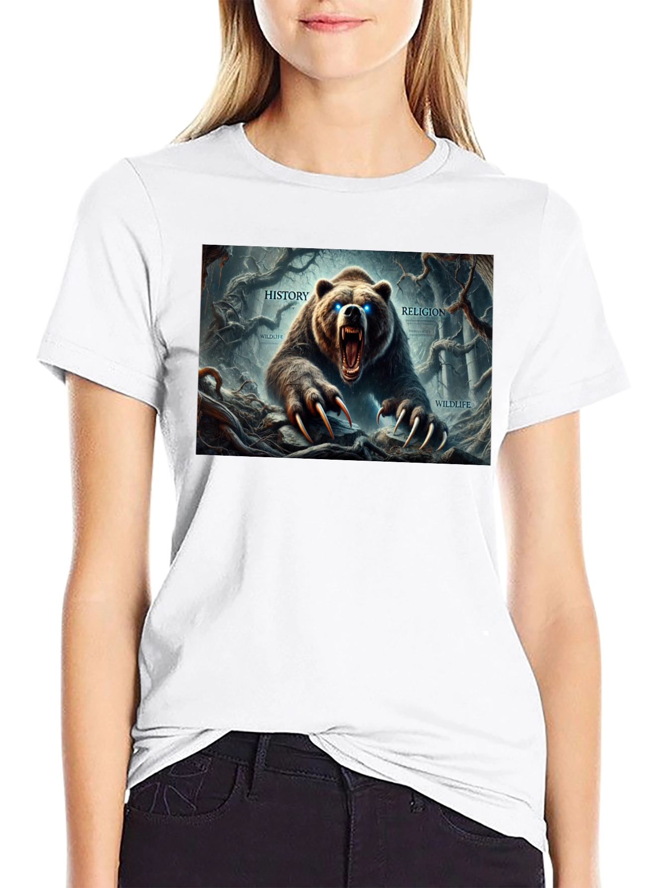 Bear Graphic T-Shirt - History Religion Wildlife