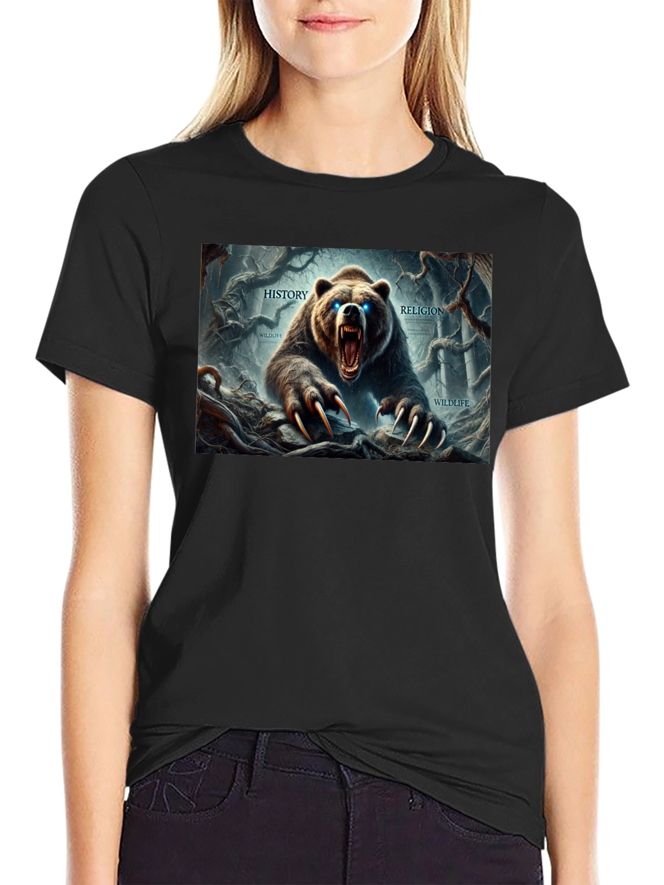 Bear Graphic T-Shirt - History Religion Wildlife