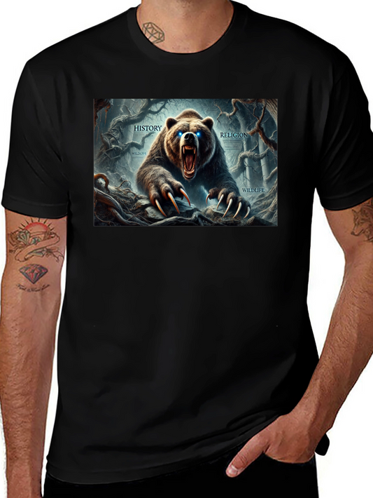 Bear Graphic T-Shirt - History Religion Wildlife