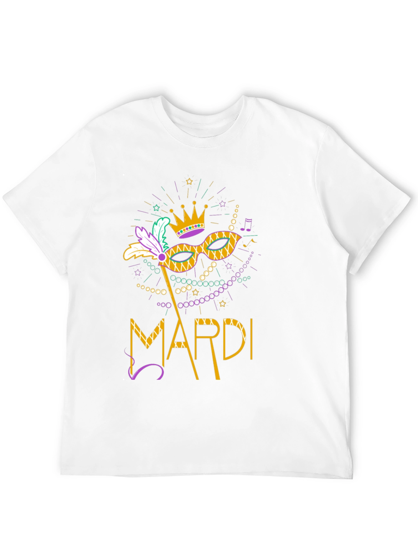 Mardi Gras Mask T-Shirt - Unisex