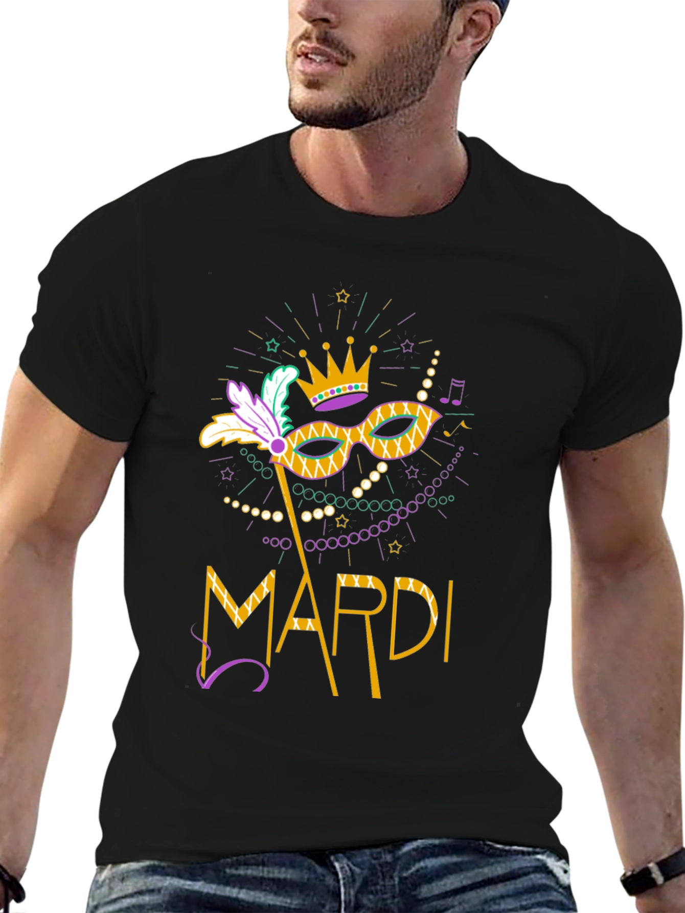 Mardi Gras Mask T-Shirt - Unisex