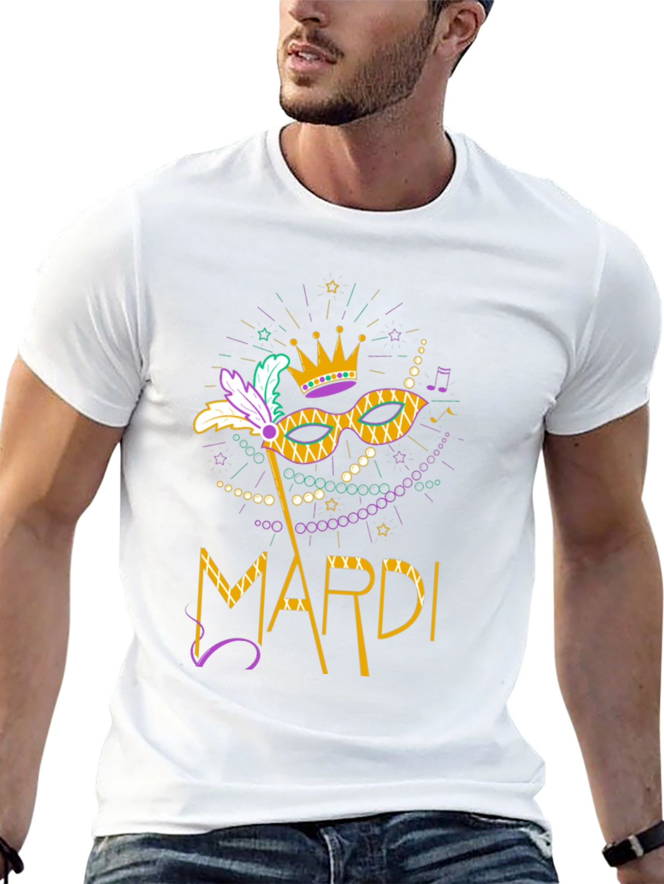 Mardi Gras Mask T-Shirt - Unisex