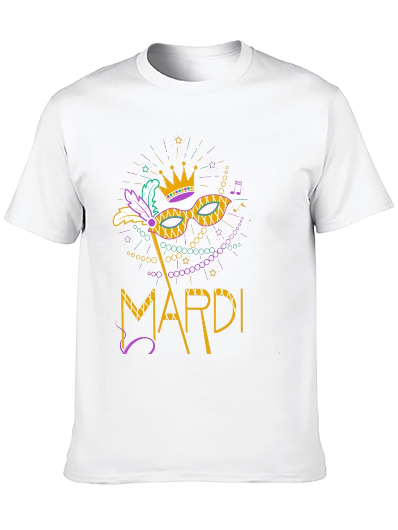 Mardi Gras Mask T-Shirt - Unisex