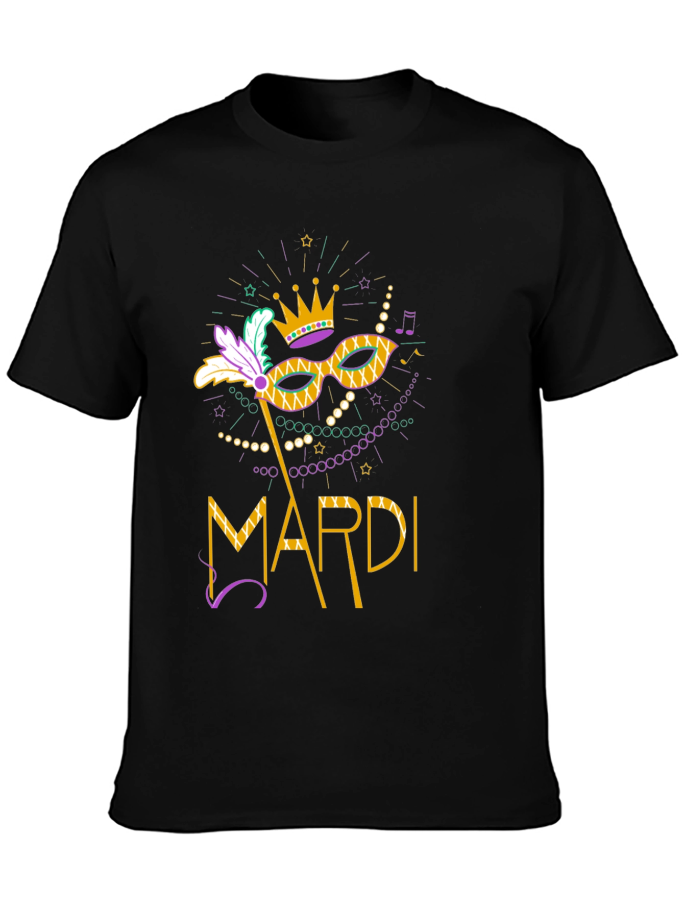 Mardi Gras Mask T-Shirt - Unisex