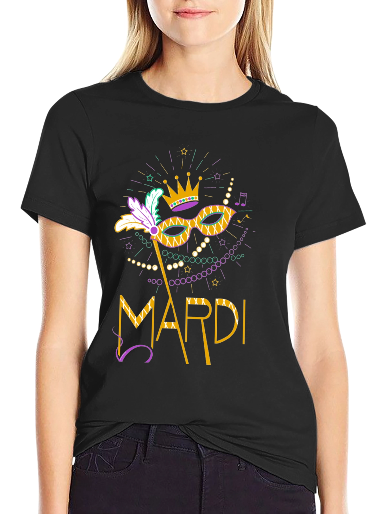 Mardi Gras Mask T-Shirt - Unisex