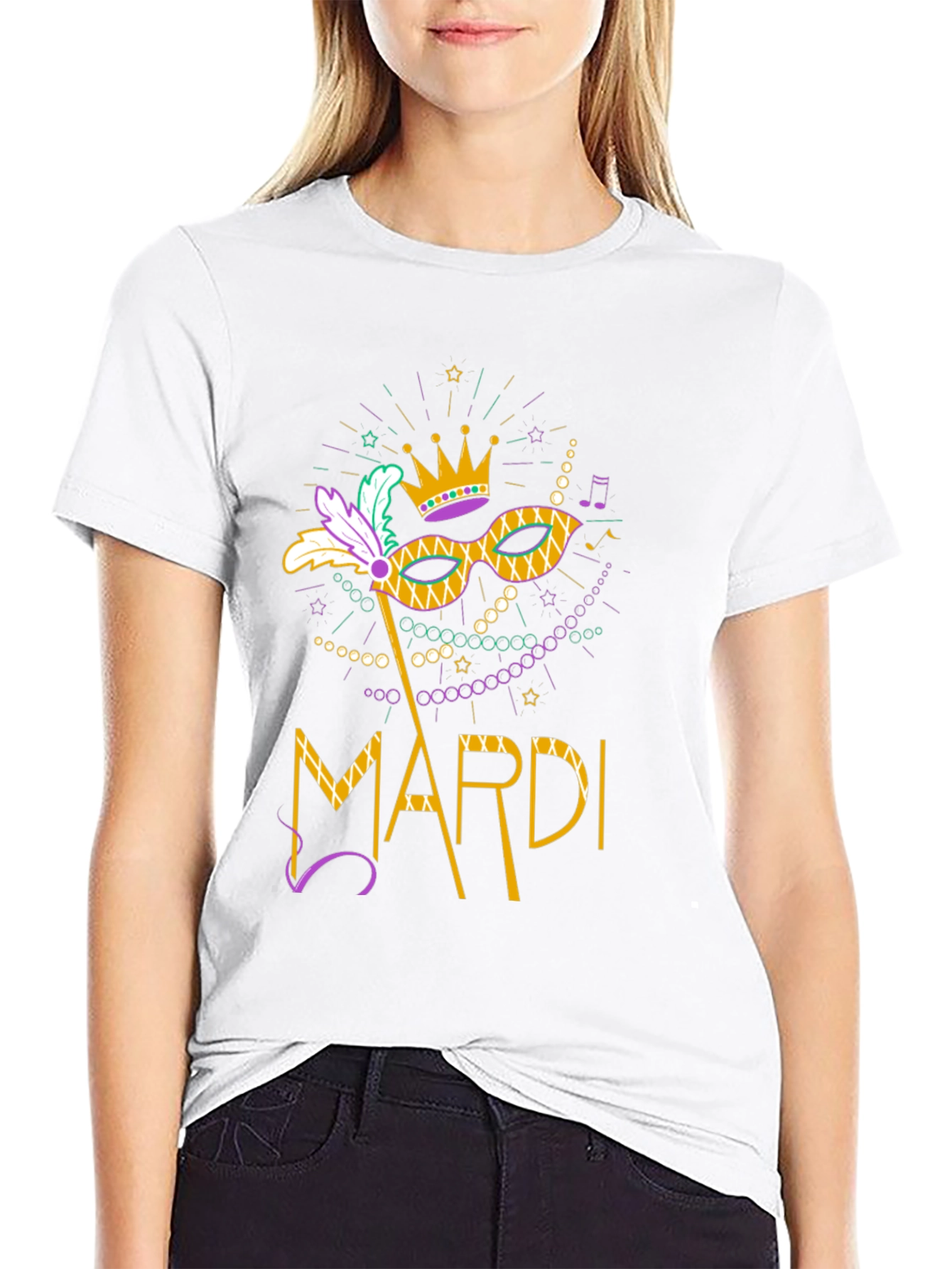 Mardi Gras Mask T-Shirt - Unisex