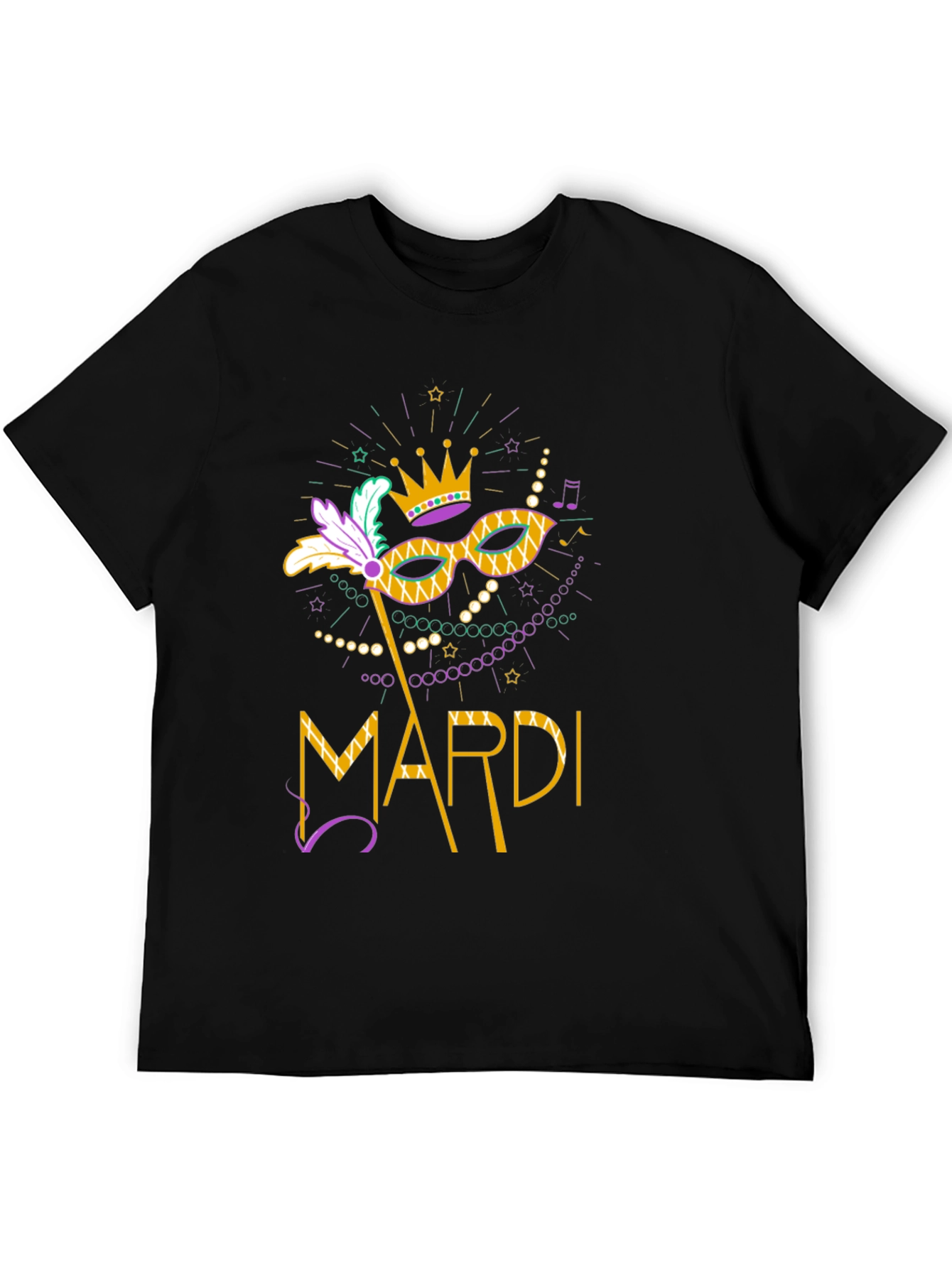Mardi Gras Mask T-Shirt - Unisex