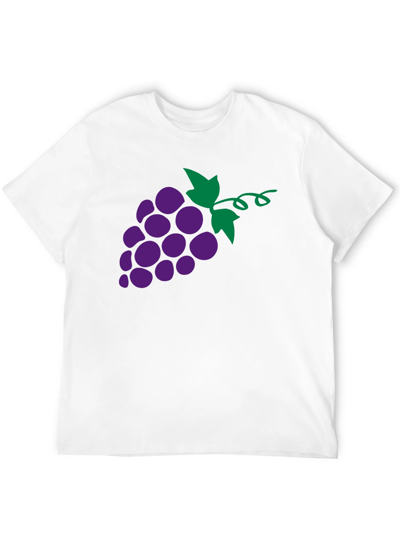 Grapes Graphic T-Shirt - Black Fruit Tee