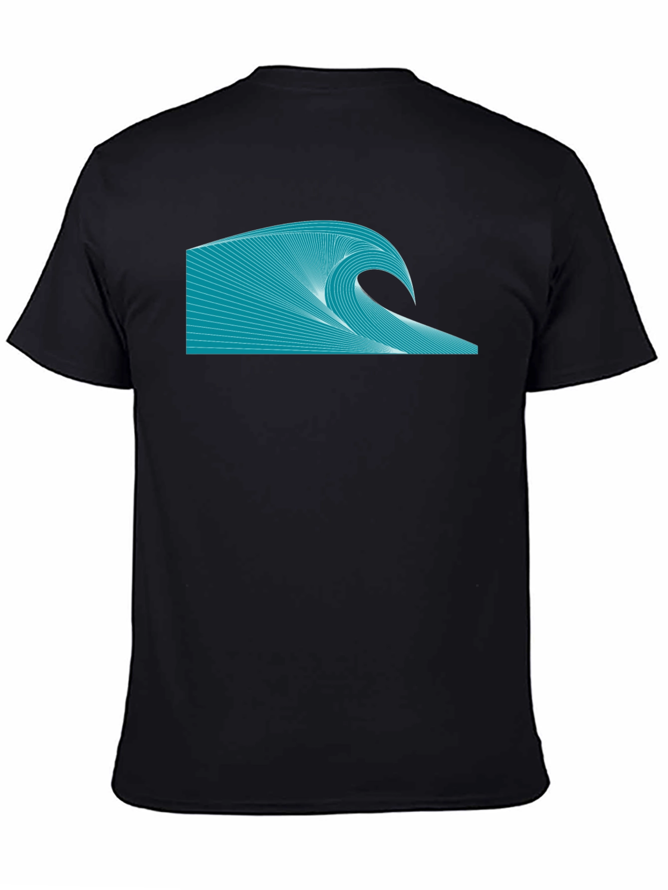 Wave Graphic Tee - Black Stylish Shirt