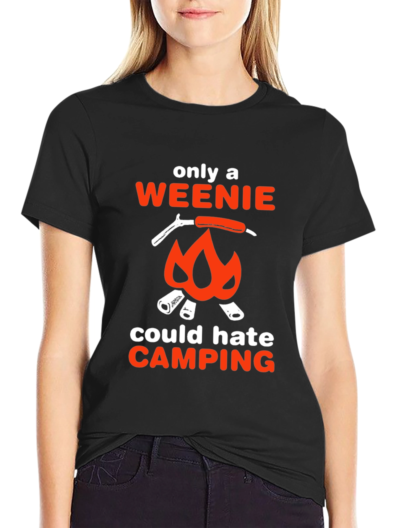 Camping Weenie T-Shirt - Funny Campfire Design