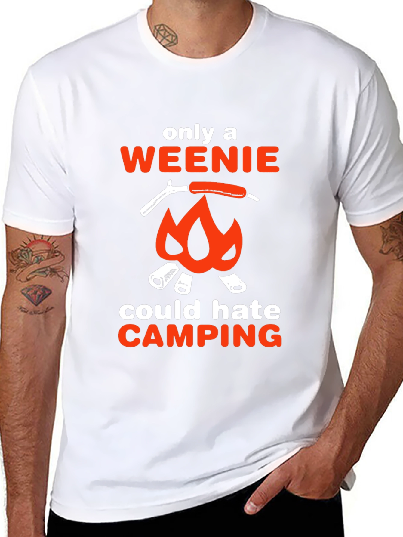 Camping Weenie T-Shirt - Funny Campfire Design