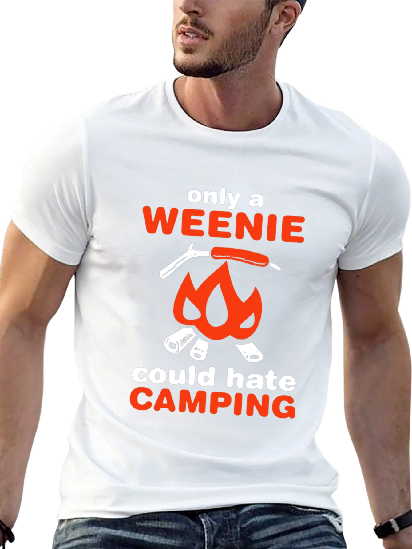 Camping Weenie T-Shirt - Funny Campfire Design
