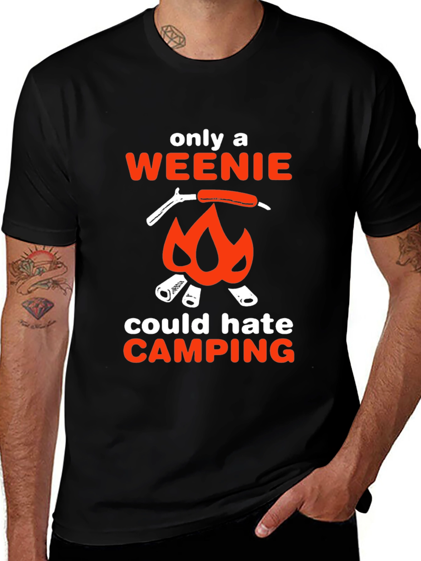 Camping Weenie T-Shirt - Funny Campfire Design