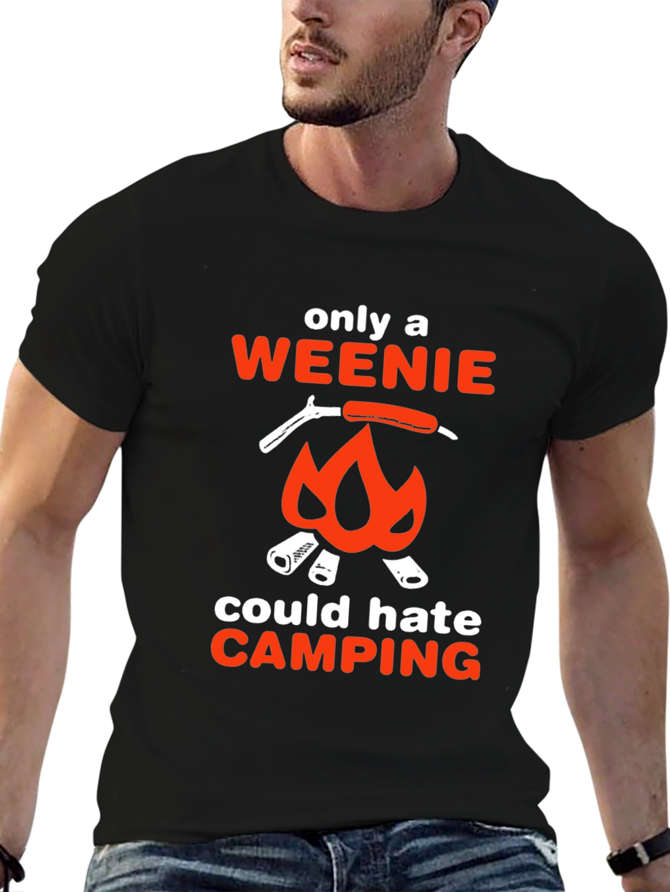 Camping Weenie T-Shirt - Funny Campfire Design