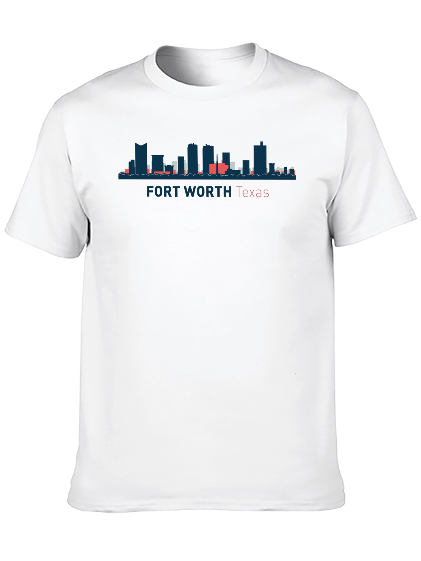Fort Worth Texas Skyline Graphic T-Shirt