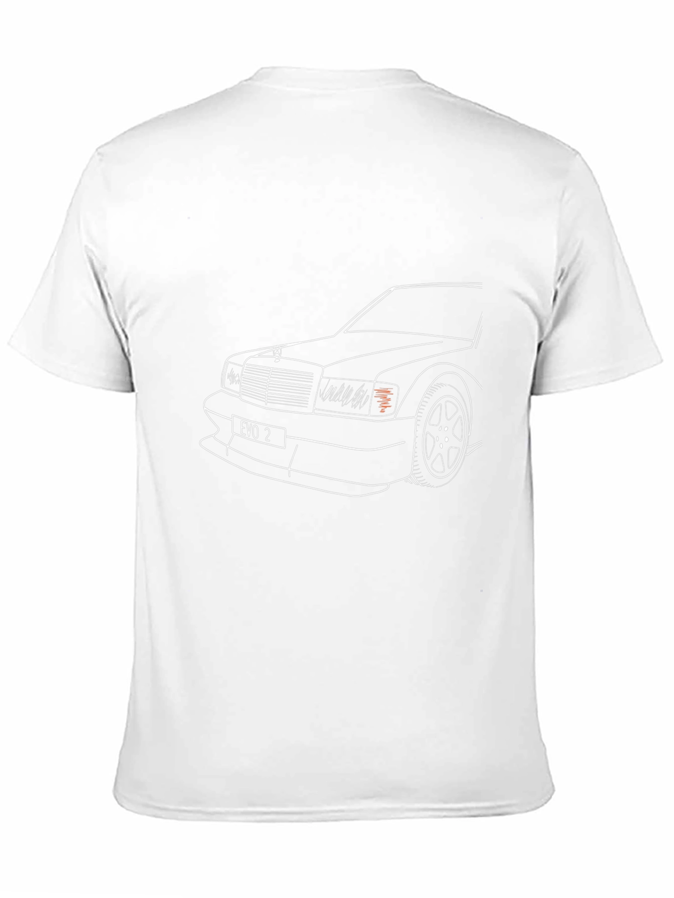 Evo 2 Car Outline Graphic Black T-Shirt